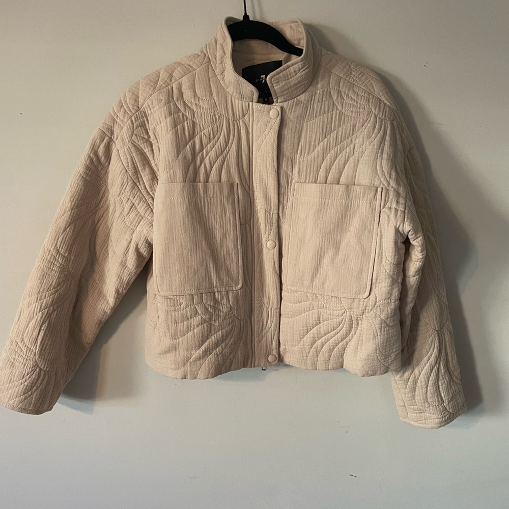 Quilted tan jacket
